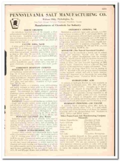 Pennsylvania Salt Mfg Company 1942 vintage industrial catalog chemical Pennsylvania Salt Mfg Company 1942 vintage industrial catalog chemical