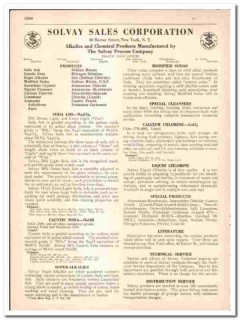 Solvay Sales Corp 1942 vintage industrial catalog soda Solvay Sales Corp 1942 vintage industrial catalog soda
