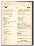 U S Industrial Chemicals Inc 1942 vintage catalog solvents alcohols U S Industrial Chemicals Inc 1942 vintage catalog solvents alcohols