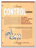 Annin Company 1964 vintage industrial catalog control valves process Annin Company 1964 vintage industrial catalog control valves process