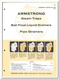 Armstrong Machine Works 1964 vintage industrial catalog steam traps