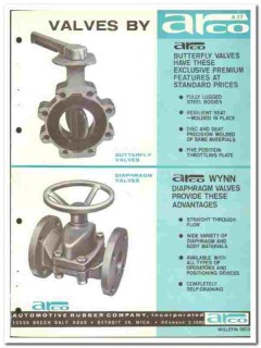 Automotive Rubber Company 1964 vintage industrial catalog valves Arco Automotive Rubber Company 1964 vintage industrial catalog valves Arco