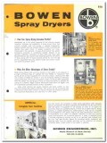 Bowen Engineering Inc 1964 vintage industrial catalog spray dryers Bowen Engineering Inc 1964 vintage industrial catalog spray dryers