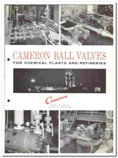 Cameron Iron Works Inc 1964 vintage industrial catalog ball valves Cameron Iron Works Inc 1964 vintage industrial catalog ball valves