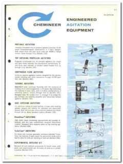 Chemineer Inc 1964 vintage industrial catalog Engineered Agitation Chemineer Inc 1964 vintage industrial catalog Engineered Agitation