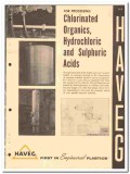 Haveg Corp 1964 vintage industrial catalog chemical process equipment