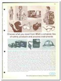 Mine Safety Appliances Company 1964 vintage industrial catalog dust