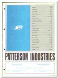 Patterson Industries Inc 1964 vintage industrial catalog processing Patterson Industries Inc 1964 vintage industrial catalog processing