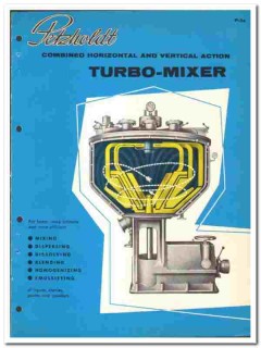J S Petzholdt 1964 vintage industrial catalog Turbo-Mixer processing