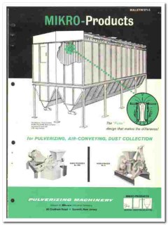Slick Industrial Company 1964 vintage catalog Pulverizing Machinery