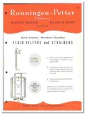 Ronningen-Petter Company 1964 vintage industrial catalog fluid filters Ronningen-Petter Company 1964 vintage industrial catalog fluid filters