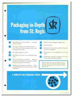 St Regis Paper Company 1964 vintage industrial catalog bag packaging