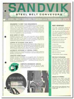 Sandvik Steel Inc 1964 vintage industrial catalog conveyors cooling Sandvik Steel Inc 1964 vintage industrial catalog conveyors cooling