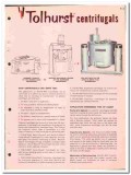 Ametek Inc 1964 vintage industrial catalog Tolhurst Centrifugals