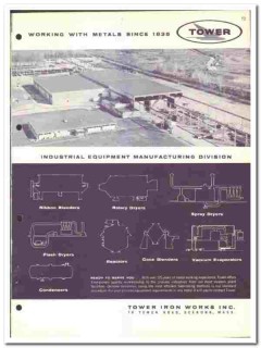 Tower Iron Works Inc 1964 vintage industrial catalog equipment Tower Iron Works Inc 1964 vintage industrial catalog equipment