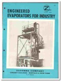 Zaremba Company 1964 vintage industrial catalog evaporators