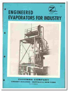 Zaremba Company 1964 vintage industrial catalog evaporators Zaremba Company 1964 vintage industrial catalog evaporators