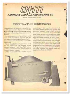 American Tool Machine Company 1964 vintage industrial catalog