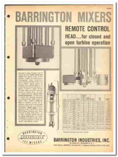 Barrington Industries Inc 1964 vintage catalog mixers remote control Barrington Industries Inc 1964 vintage catalog mixers remote control