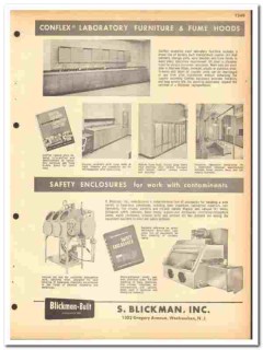 S Blickman Inc 1964 vintage industrial catalog Conflex lab furniture S Blickman Inc 1964 vintage industrial catalog Conflex lab furniture