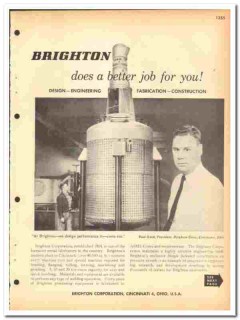 Brighton Corp 1964 vintage industrial catalog storage vessels reactor Brighton Corp 1964 vintage industrial catalog storage vessels reactor