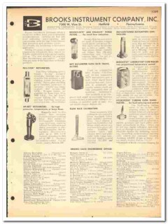 Brooks Instrument Company 1964 vintage industrial catalog Rotameters Brooks Instrument Company 1964 vintage industrial catalog Rotameters