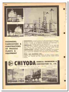 Chiyoda Chemical Engineering Construction Company 1964 vintage catalog Chiyoda Chemical Engineering Construction Company 1964 vintage catalog