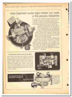 Clearfield Machine Company 1964 vintage industrial catalog mixers pans Clearfield Machine Company 1964 vintage industrial catalog mixers pans