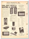 Dean Products Inc 1964 vintage heating catalog panel coils process
