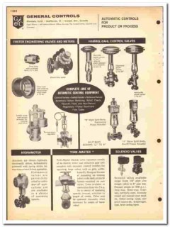 General Controls Inc 1964 vintage industrial catalog valves operators General Controls Inc 1964 vintage industrial catalog valves operators