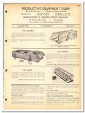 Productive Equipment Corp 1964 vintage catalog vibrating screens Productive Equipment Corp 1964 vintage catalog vibrating screens