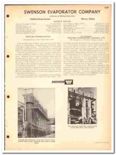 Swenson Evaporator Company 1964 vintage industrial catalog dryers