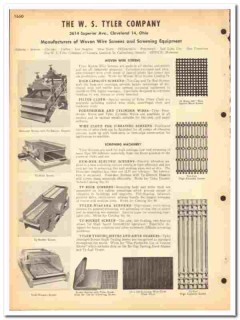 W S Tyler Company 1964 vintage industrial catalog woven wire screens W S Tyler Company 1964 vintage industrial catalog woven wire screens