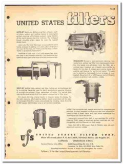 United States Filter Corp 1964 vintage industrial catalog Auto-Jet United States Filter Corp 1964 vintage industrial catalog Auto-Jet