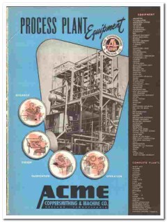 Acme Coppersmithing Machine Company 1948 vintage industrial catalog Acme Coppersmithing Machine Company 1948 vintage industrial catalog