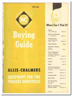 Allis-Chalmers 1948 vintage industrial catalog process Buying Guide Allis-Chalmers 1948 vintage industrial catalog process Buying Guide
