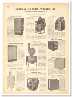 American Air Filter Company 1948 vintage industrial catalog dust American Air Filter Company 1948 vintage industrial catalog dust