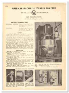 American Machine Foundry Company 1948 vintage industrial catalog Glen American Machine Foundry Company 1948 vintage industrial catalog Glen