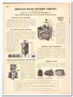 American Water Softener Company 1948 vintage industrial catalog American Water Softener Company 1948 vintage industrial catalog