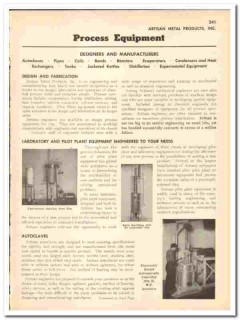 Artisan Metal Products Inc 1948 vintage industrial catalog autoclaves Artisan Metal Products Inc 1948 vintage industrial catalog autoclaves