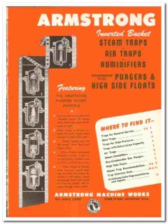 Armstrong Machine Works 1948 vintage industrial catalog steam traps Armstrong Machine Works 1948 vintage industrial catalog steam traps