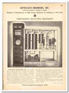 Autoclave Engineers Inc 1948 vintage industrial catalog reaction Autoclave Engineers Inc 1948 vintage industrial catalog reaction