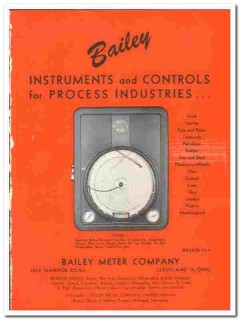 Bailey Meter Company 1948 vintage industrial catalog instruments Bailey Meter Company 1948 vintage industrial catalog instruments