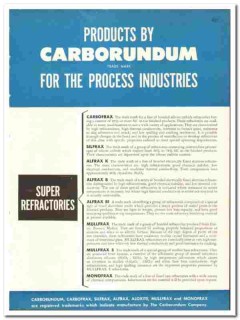 Carborundum Company 1948 vintage industrial catalog Super Refractories Carborundum Company 1948 vintage industrial catalog Super Refractories