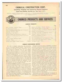 Chemical Construction Corp 1948 vintage industrial catalog CHEMICO Chemical Construction Corp 1948 vintage industrial catalog CHEMICO