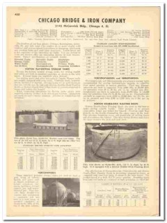 Chicago Bridge Iron Company 1948 vintage catalog Horton storage tanks Chicago Bridge Iron Company 1948 vintage catalog Horton storage tanks