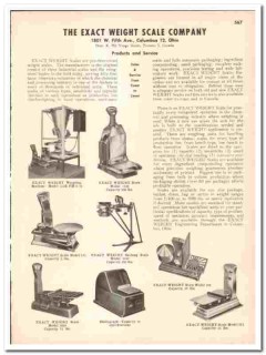 Exact Weight Scale Company 1948 vintage industrial catalog equipment Exact Weight Scale Company 1948 vintage industrial catalog equipment