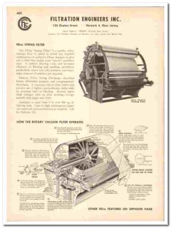 Filtration Engineers Inc 1948 vintage industrial catalog string filter Filtration Engineers Inc 1948 vintage industrial catalog string filter