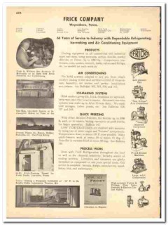 Frick Company 1948 vintage industrial catalog cooling equipment