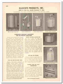 Glascote Products Inc 1948 vintage industrial catalog Corrosion Resist Glascote Products Inc 1948 vintage industrial catalog Corrosion Resist